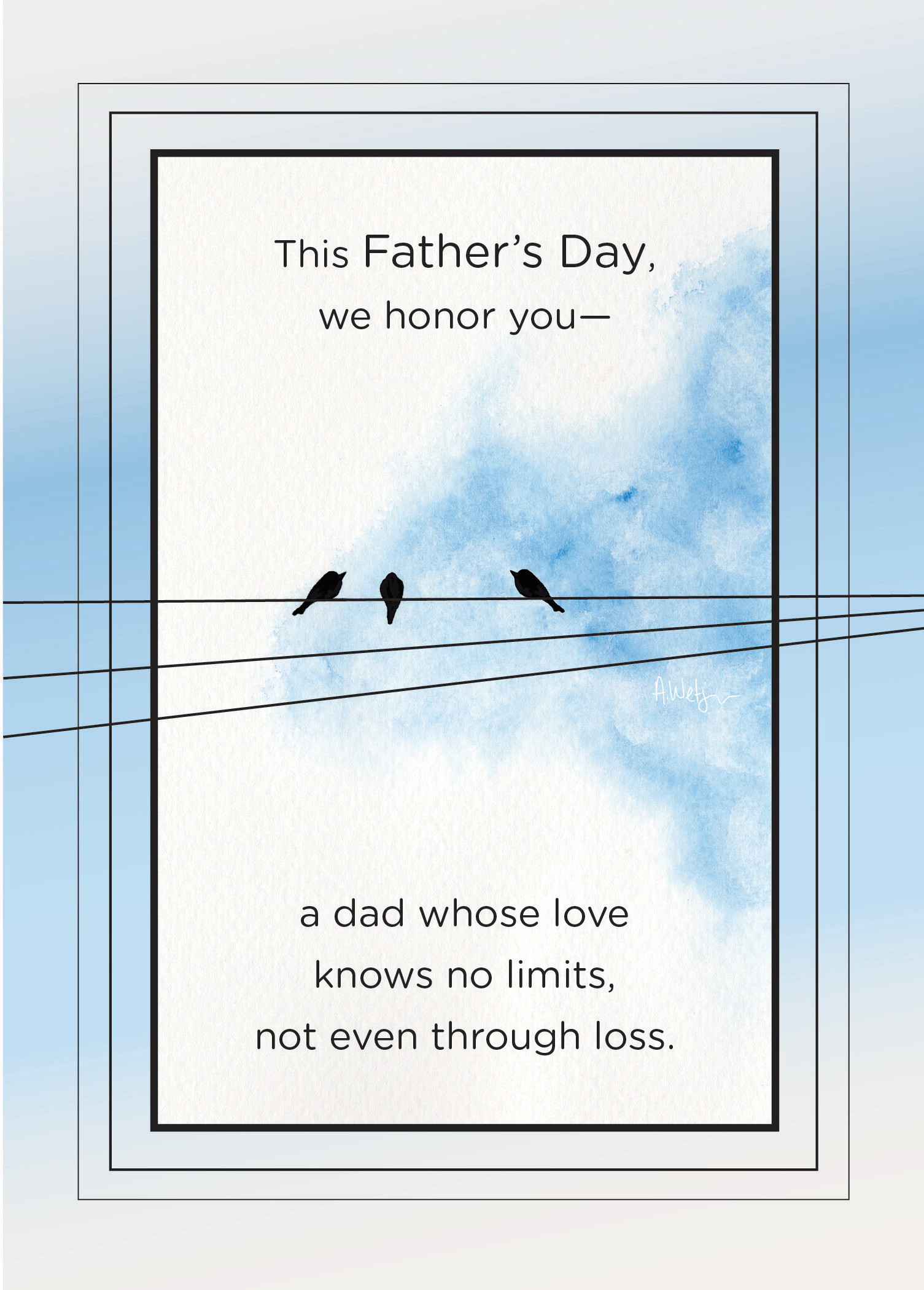 Father's Day Card - Birds
