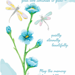Forget Me Not Sympathy Card